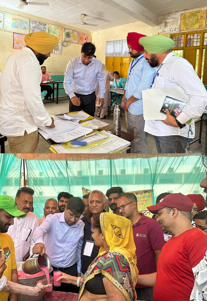 The Deputy Commissioner came to the field, reviewed the voting process and arrangements